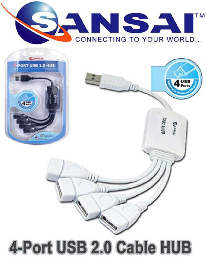 SANSAI USB 4-Port Hubs image 0